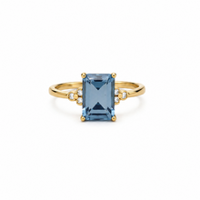 Cargar imagen en el visor de la galería, Anillo Azzurra | Oro Sólido 10K