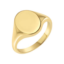 Cargar imagen en el visor de la galería, SIGNET OVAL ORO 10K