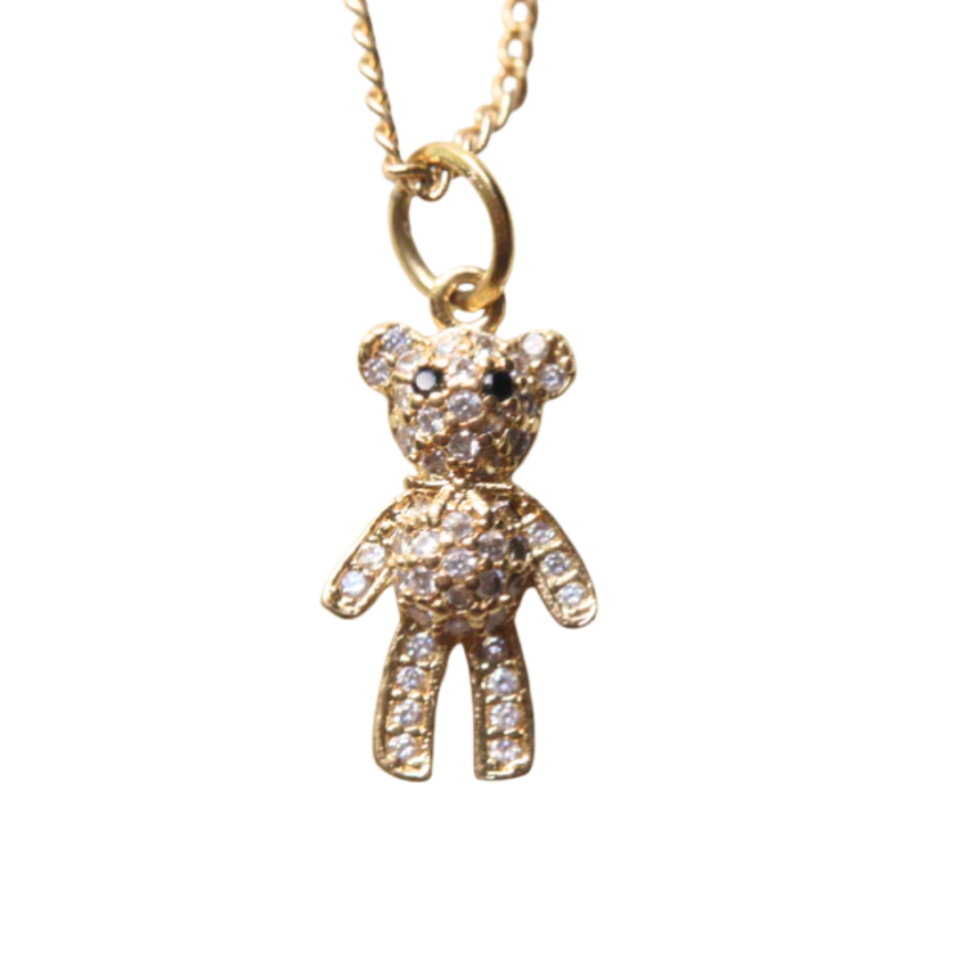 COLLAR OSITO DIAMANTES