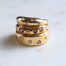 Cargar imagen en el visor de la galería, ANILLO IRREGULAR PIEDRAS
