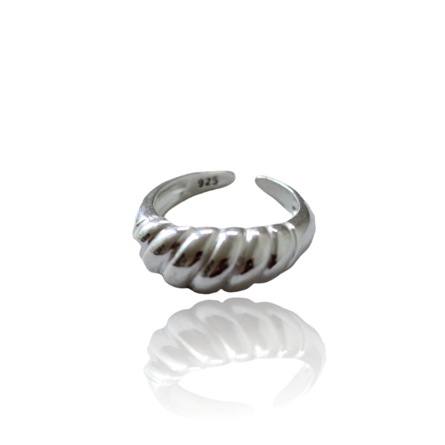 925. SILVER CROISSANT RING- PRE ORDER